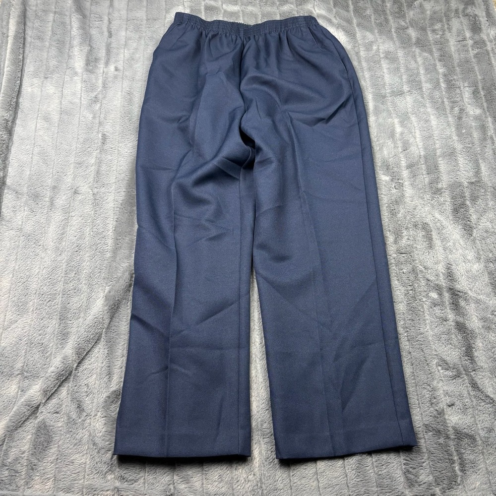 Alfred Dunner Classics Navy Blue Proportioned Short Elastic Waist Pants 9108 16